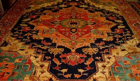 تصویر 2 از فرش ابریشمی هریس کیفیت عالی